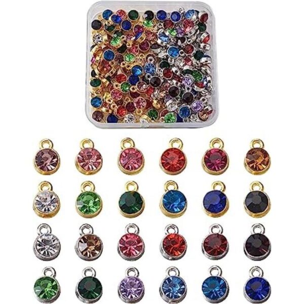 Craftdady 144 colgantes de cristal con piedra de_1