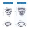 Craftend Cubo plegable cubo de limpieza cubo plegable
