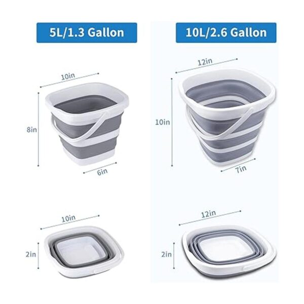 Craftend Cubo plegable cubo de limpieza cubo plegable