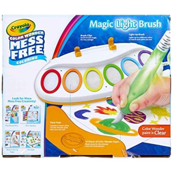 Crayola Color Wonder pincel mágico con luz suministros_1