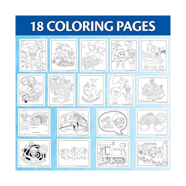 Crayola Blippi Color Wonder Páginas para colorear y