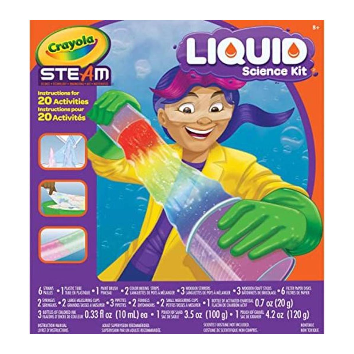 Crayola Kit de ciencia líquida para niños experimentos de