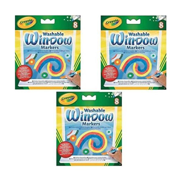 Crayola; marcadores de ventana lavables; herramientas de_1