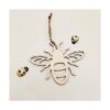 Creaides Adornos colgantes con forma de abeja de madera_3