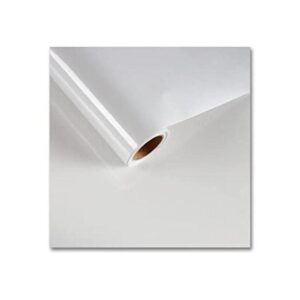 Cre8tive Papel de contacto con purpurina blanca de 24 x