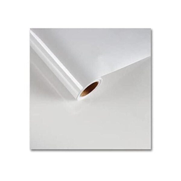 Cre8tive Papel de contacto con purpurina blanca de 24 x