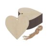 Creaides Adornos colgantes en forma de corazón de madera