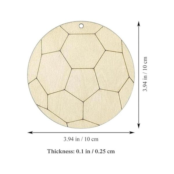 Creaides Adornos de madera para colgar en forma de