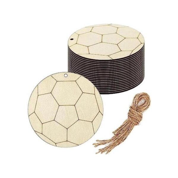 Creaides Adornos de madera para colgar en forma de