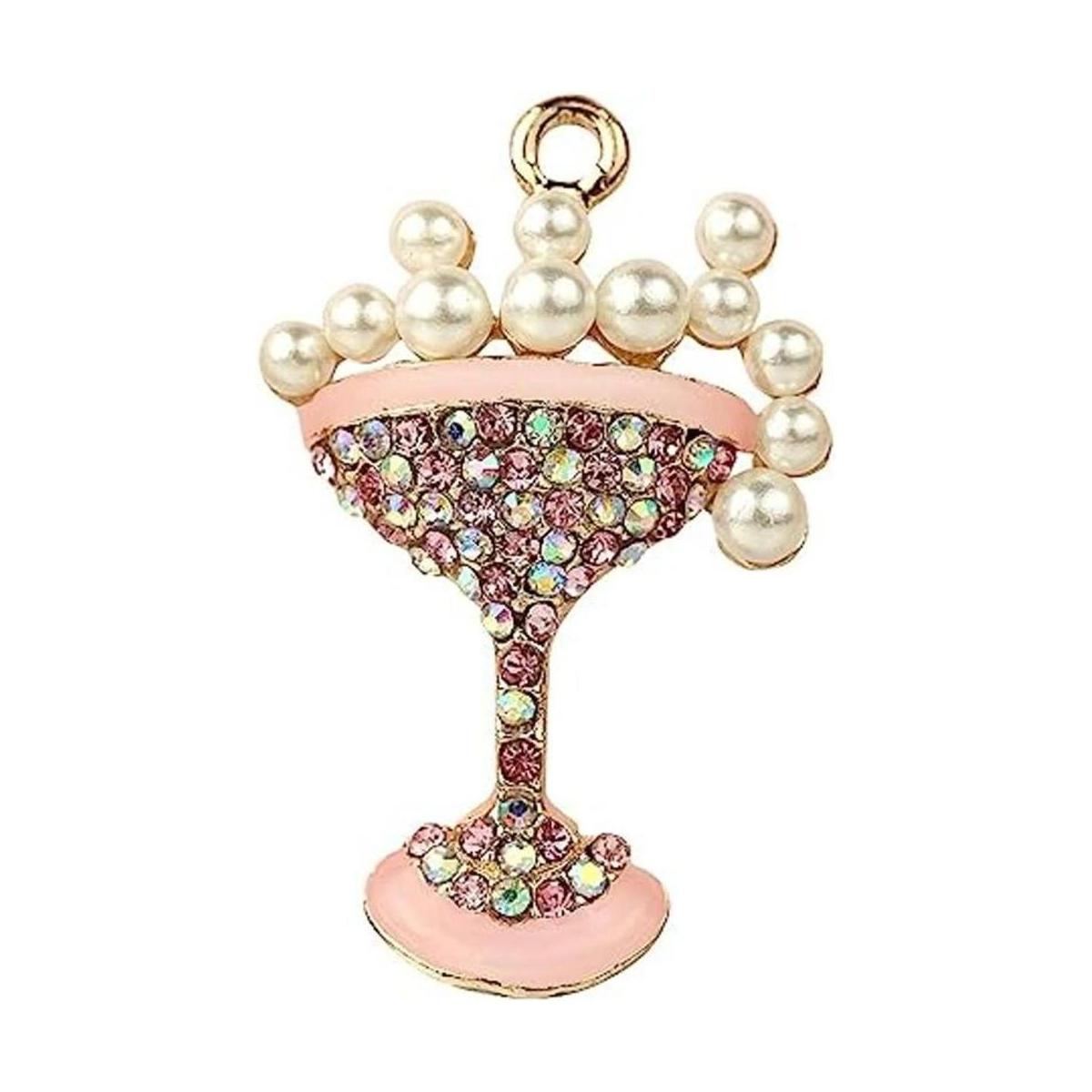 Creative DIY elegante rosa vidrio Champagne Cocktail
