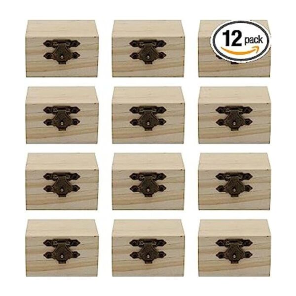 Creative Hobbies Paquete de 12 mini cajas de tesoro de_1