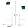 Creatop Soporte de suelo para tableta con cuello de cisne_4