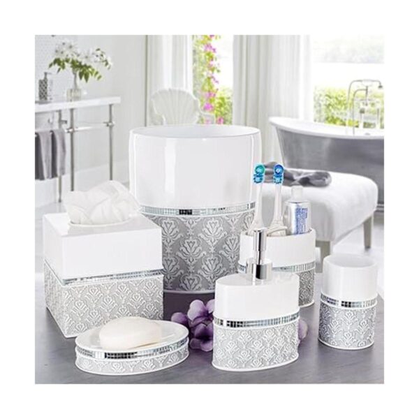 Creative Scents Juego de accesorios de baño de 6 piezas