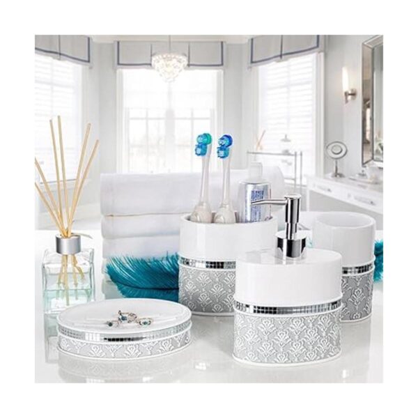 Creative Scents Juego de accesorios de baño de 6 piezas