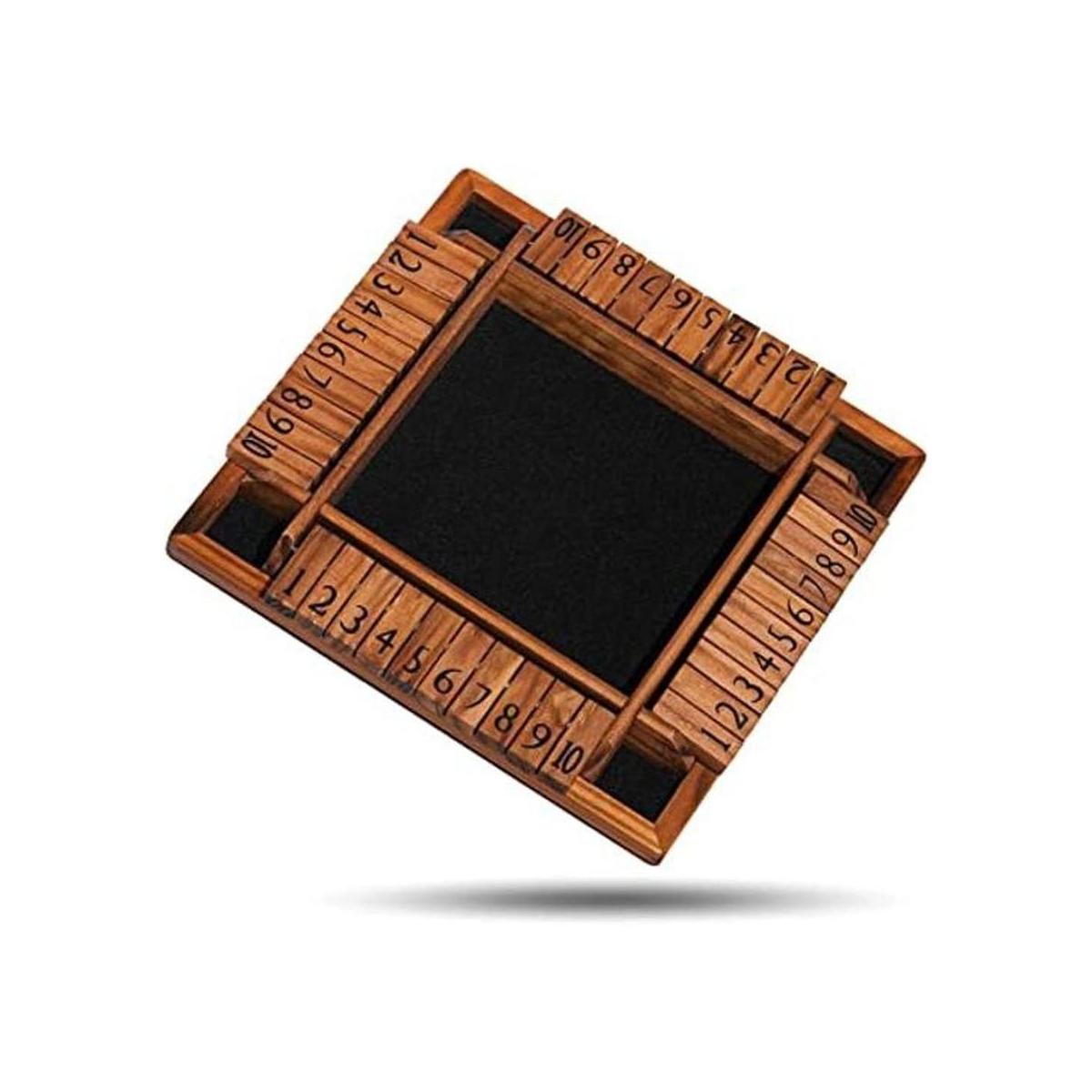 Crobyi Juego de mesa de madera de 4 vías para 14