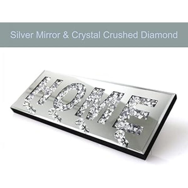 Crush Letrero de placa de letras con espejo de diamante_2