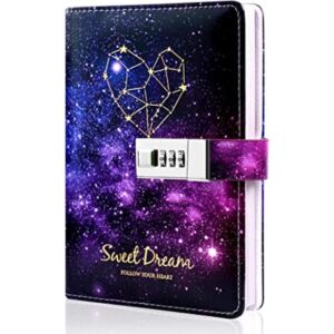 Cuaderno de piel Lock Leather para escribir con cerradura_1
