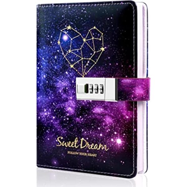 Cuaderno de piel Lock Leather para escribir con cerradura_1