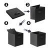 Cubo plegable de almacenamiento de la caja plegable de la