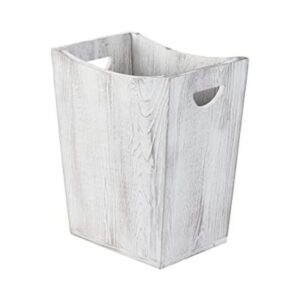 Cubo de basura de madera cubo de basura rústico para_1