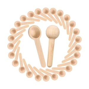 Cucharas pequeñas de madera para condimentos de especias y