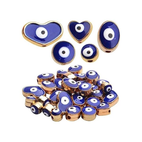 Cuentas azules de ojo malvado 30 cuentas espaciadoras de