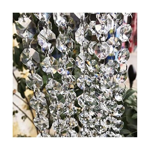 Cuentas de candelabro de cristal 19.7 pies cuentas de_1