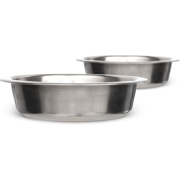Cuencos de acero inoxidable para perros y gatos plato_1