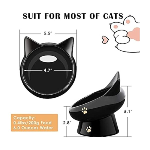 Cuencos para gatos cuencos elevados de comida para gatos_6