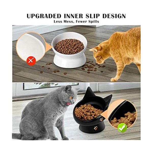 Cuencos para gatos cuencos elevados de comida para gatos_3