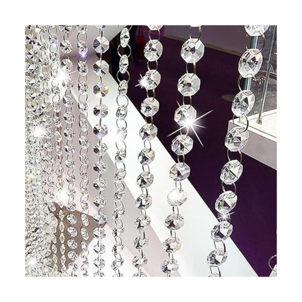 Cuentas de candelabro de cristal 19.7 pies cuentas de_2