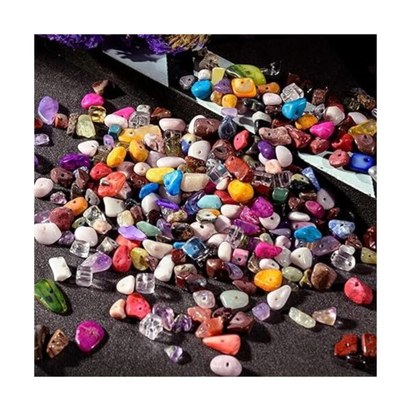Cuentas de piedra natural para hacer joyas 460 piezas de_2