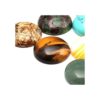 Cuentas de piedra de cabujón redondas naturales colores_3
