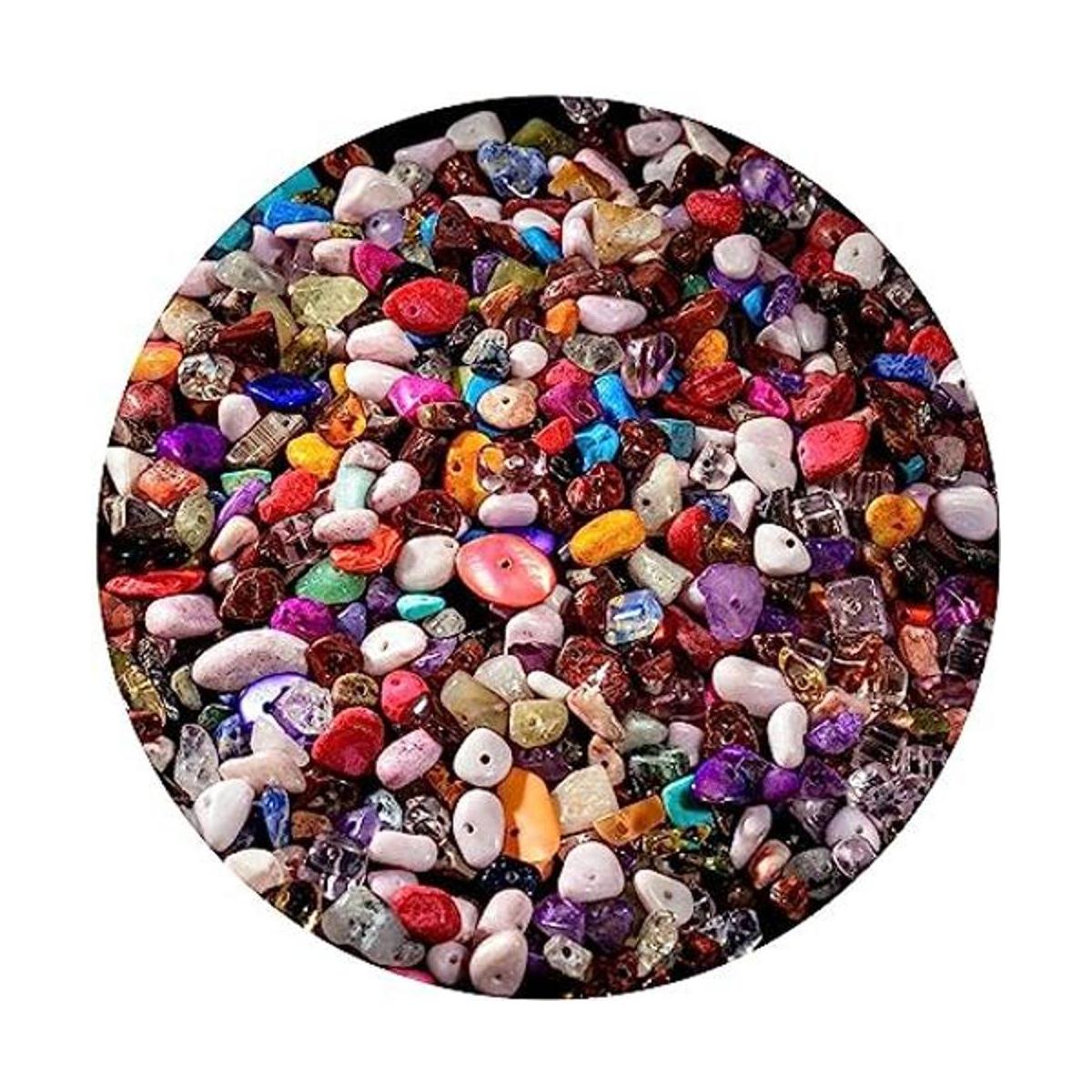 Cuentas de piedra natural para hacer joyas 460 piezas de
