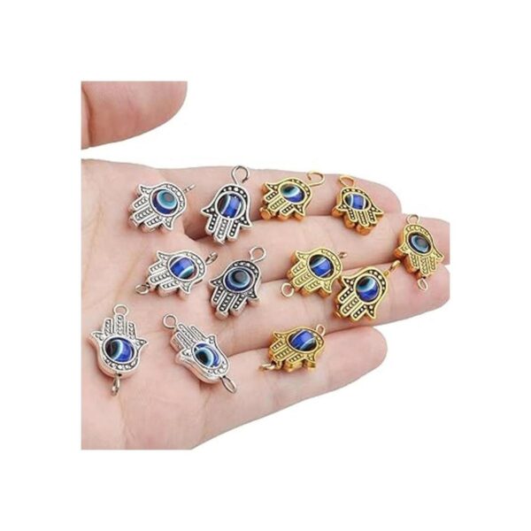 Cuentas de mano Hamsa 40 piezas antiguas de Hamsa con_6