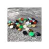 Cuentas de piedra de cabujón redondas naturales colores_2