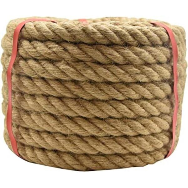 Cuerda de yute de 1 pulgada x 100 pies cuerda náutica