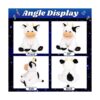 Cuteoy Vaca de felpa LED musical con luces de peluche para_6
