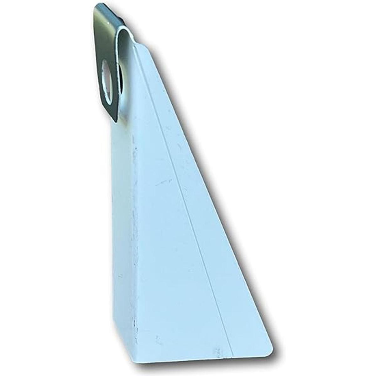 Cuña de canalón blanca de 5 pulgadas para fascia en