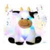 Cuteoy Vaca de felpa LED musical con luces de peluche para_1