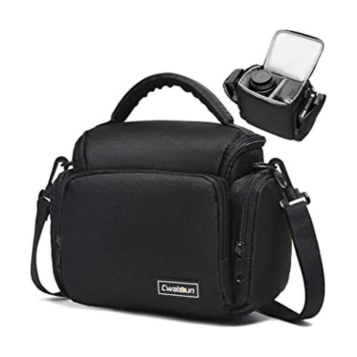 Cwatcun Funda cruzada para cámara compacta de un solo