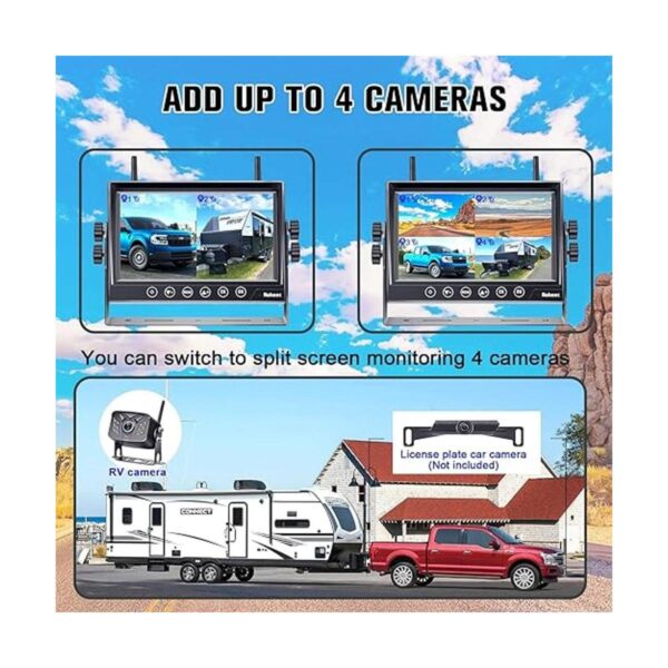 Cámara de respaldo para caravana inalámbrica HD 1080P_2