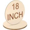 Círculos redondos de madera de 18 pulgadas círculos de