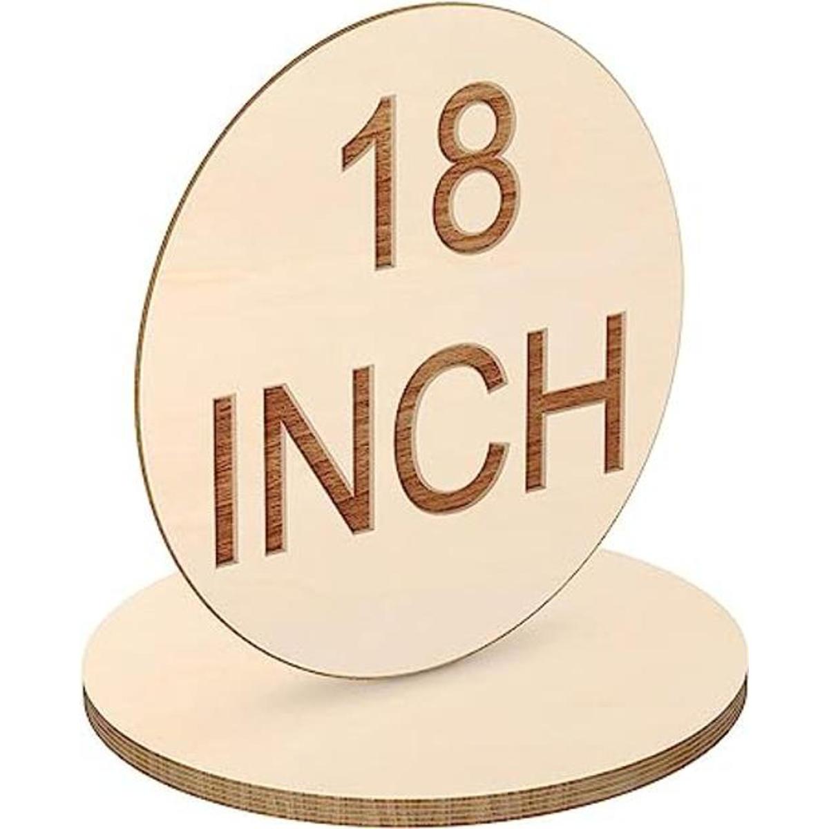 Círculos redondos de madera de 18 pulgadas círculos de