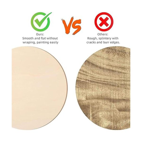 Círculos redondos de madera de 18 pulgadas círculos de