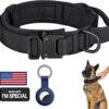 DAGANXI Collar táctico para perro collar ajustable de