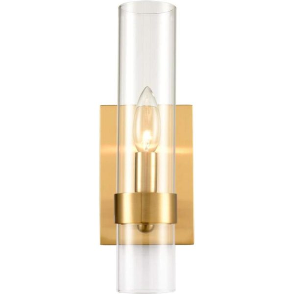 DANSEER Oro cepillado con pantalla de cristal 1 lámpara_2