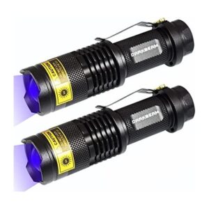 DARKBEAM Linterna de luz UV de 365 nm 2 paquetes de_1