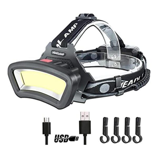 DARKBEAM COB Faro delantero recargable por USB con luz_1