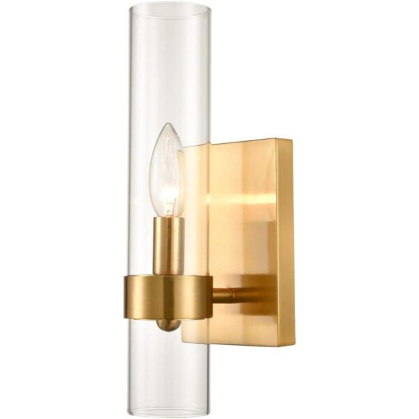 DANSEER Oro cepillado con pantalla de cristal 1 lámpara_1